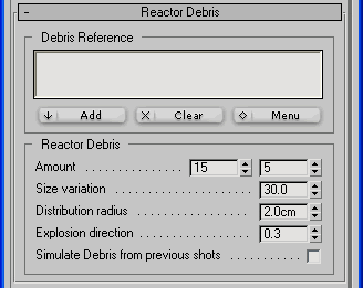 Geometry Reactor Debris Rollout